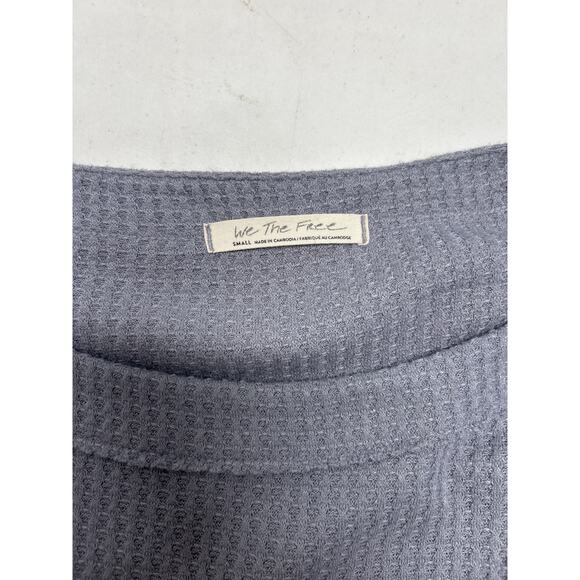 Free People North Shore Thermal Tunic Top in a storm gray. Size small. - Picture 7 of 8